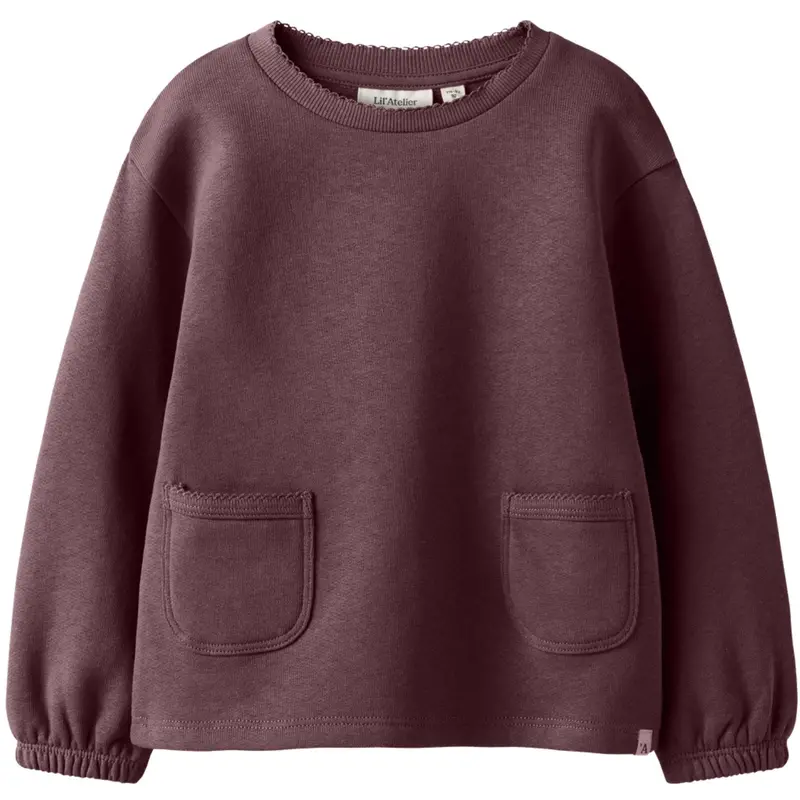 Lil'atelier Catawba Grape Nmfkilano Rut Ls Loose Sweat Lil 1