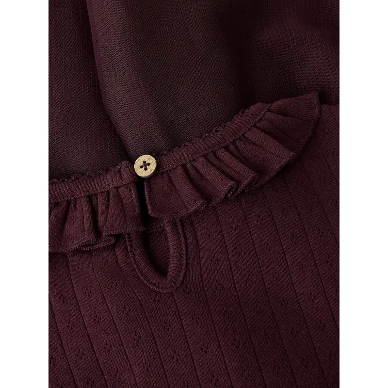Lil'atelier Catawba Grape Nmfsolange Ls Tyl Kjole Lil 2