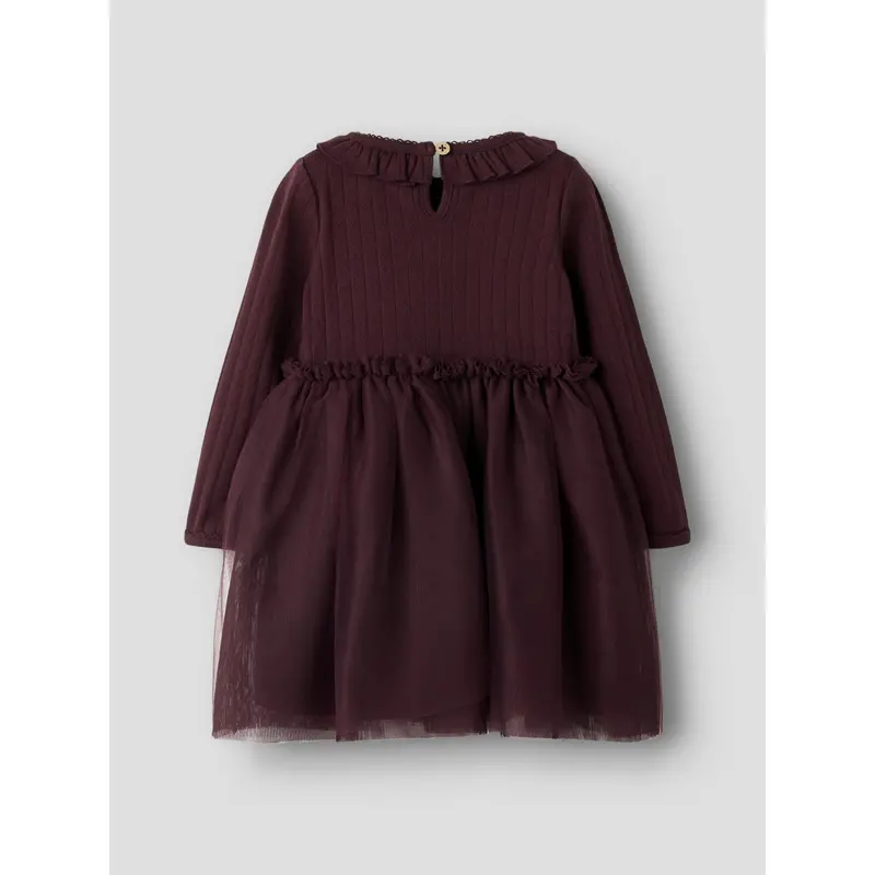 Lil'atelier Catawba Grape Nmfsolange Ls Tyl Kjole Lil 3