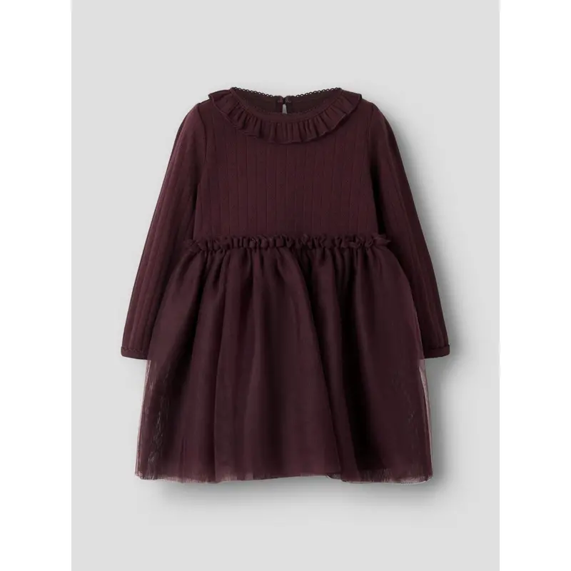 Lil'atelier Catawba Grape Nmfsolange Ls Tyl Kjole Lil 4