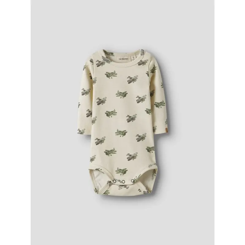 Lil'atelier Coconut Milk Airplane Nbmlayo Geu Ls Slim Body Lil 3