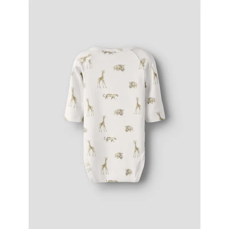 Lil'atelier Coconut Milk Animals African Nbmgayo Elm Ls Slim Body Lil Noos 4