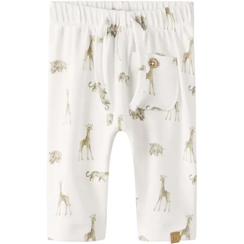 Lil'atelier Coconut Milk Animals African Nbmgayo Elo Loose Bukser Lil Noos 1