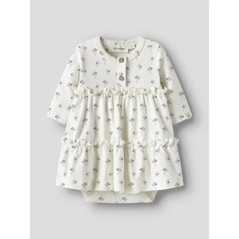 Lil'atelier Coconut Milk Bell Flower Nbfgayo Sum Ls Body Kjole Lil 3