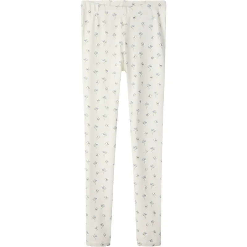 Lil'atelier Coconut Milk Bell Flower Nmfgayo Sag Slim Leggings Lil 1