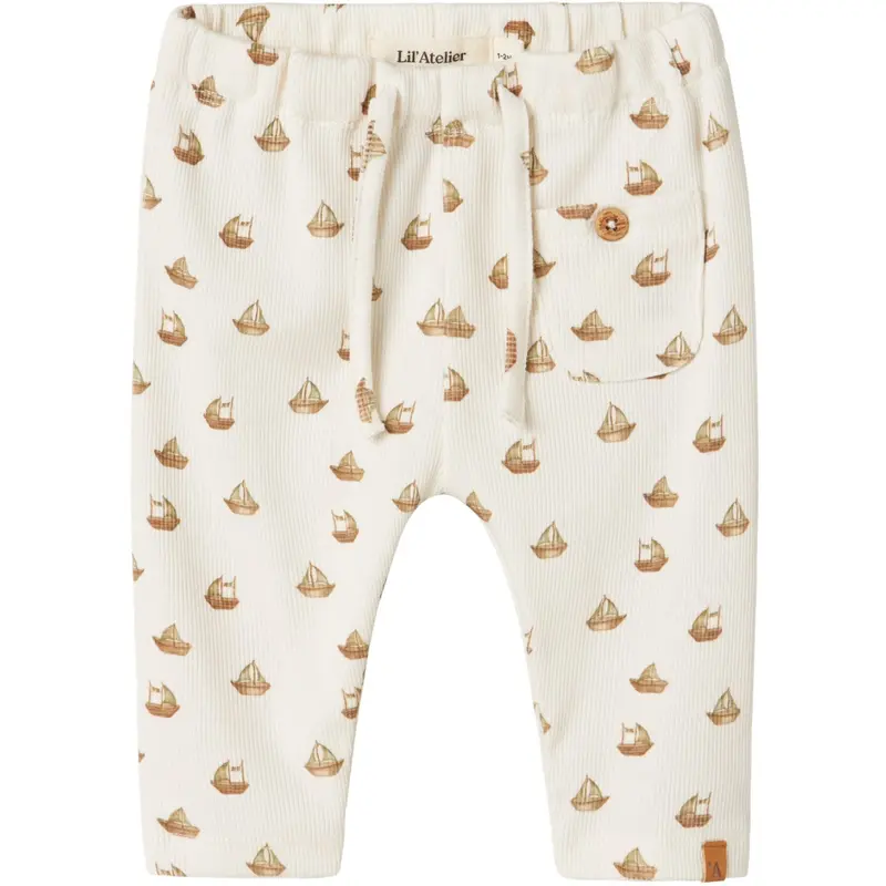 Lil'atelier Coconut Milk Boat Nbmlavo Eko Loose Bukser Lil 1