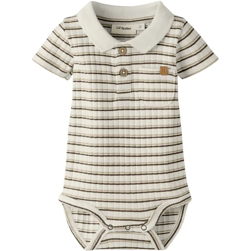 Lil'atelier Coconut Milk Coca Mocha Nbmhaldur Ss Slim Body Lil 1