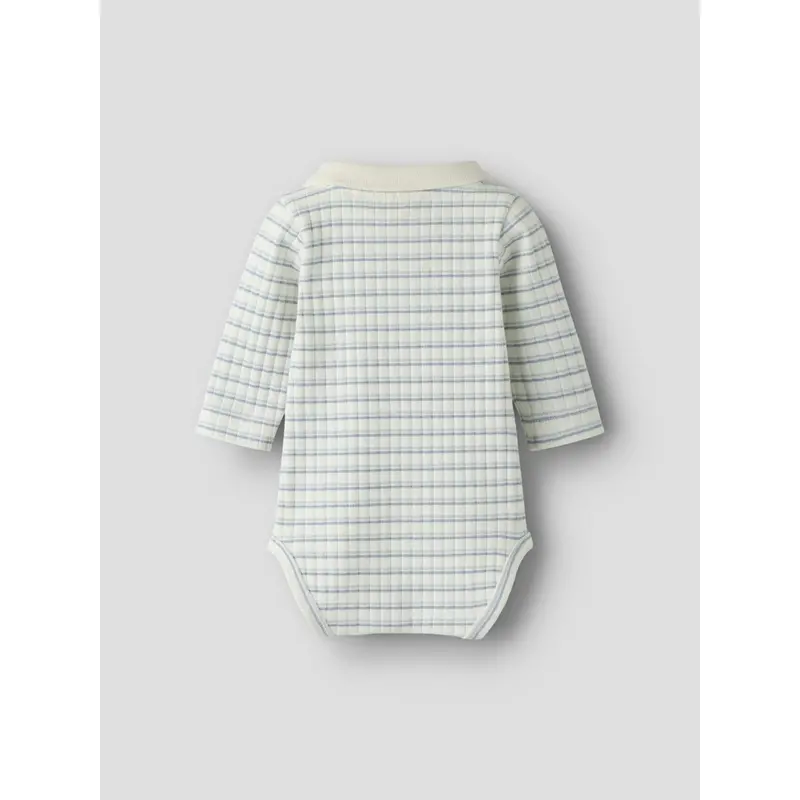 Lil'atelier Coconut Milk Dusty Blue Nbmhaldur Ls Slim Body Lil 3