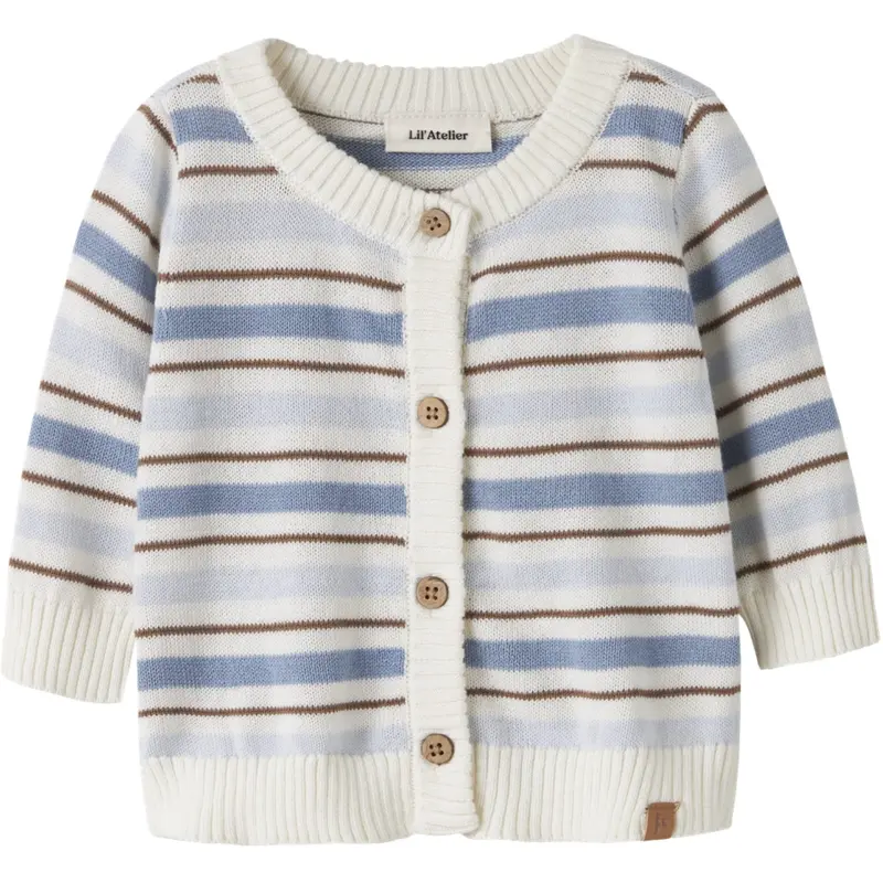 Lil'atelier Coconut Milk Dusty Blue Nbmhito Ls Strik Card Lil 1