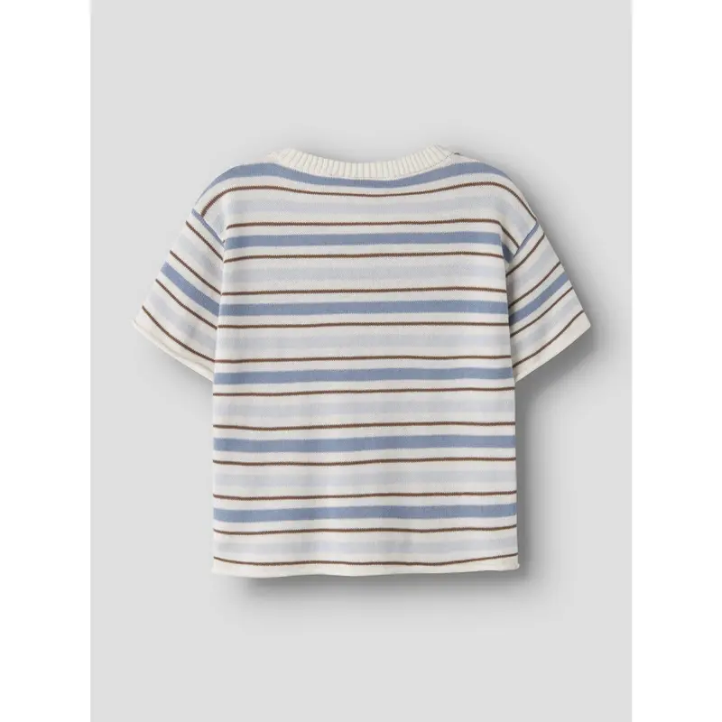 Lil'atelier Coconut Milk Dusty Blue Nmmhito Ss Loose Strik Lil 2