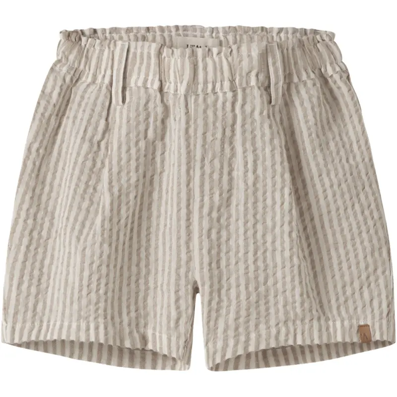 Lil'atelier Coconut Milk Feather Gray Nmmfausto Shorts Lil 1