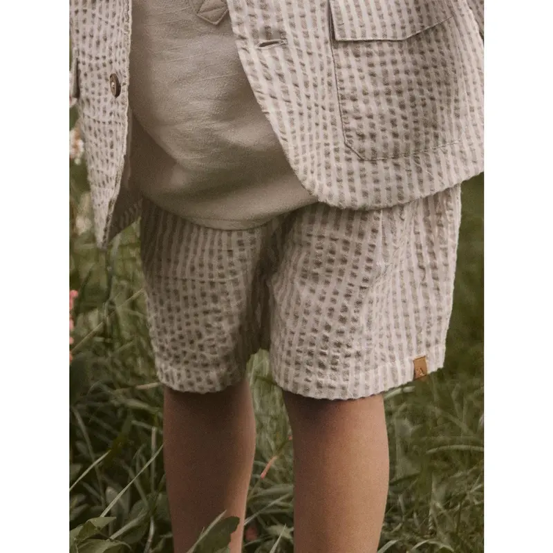 Lil'atelier Coconut Milk Feather Gray Nmmfausto Shorts Lil 3