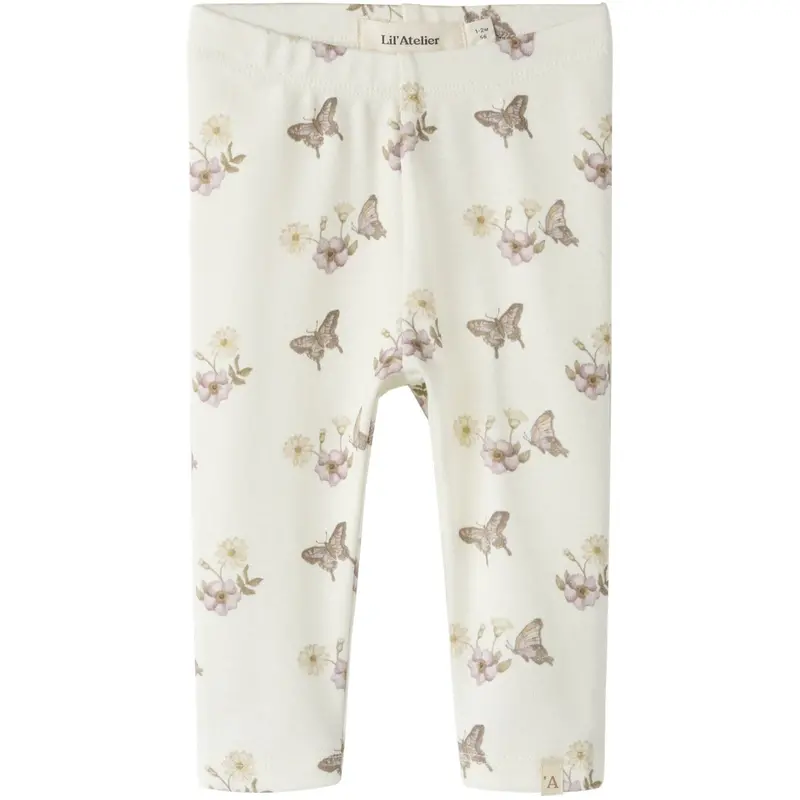 Lil'atelier Coconut Milk Flower Nbflayo See Slim Leggings Lil 1