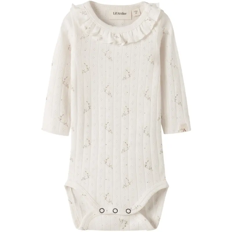 Lil'atelier Coconut Milk Flower Nbfrachello Ria Ls Slim Body Lil 1