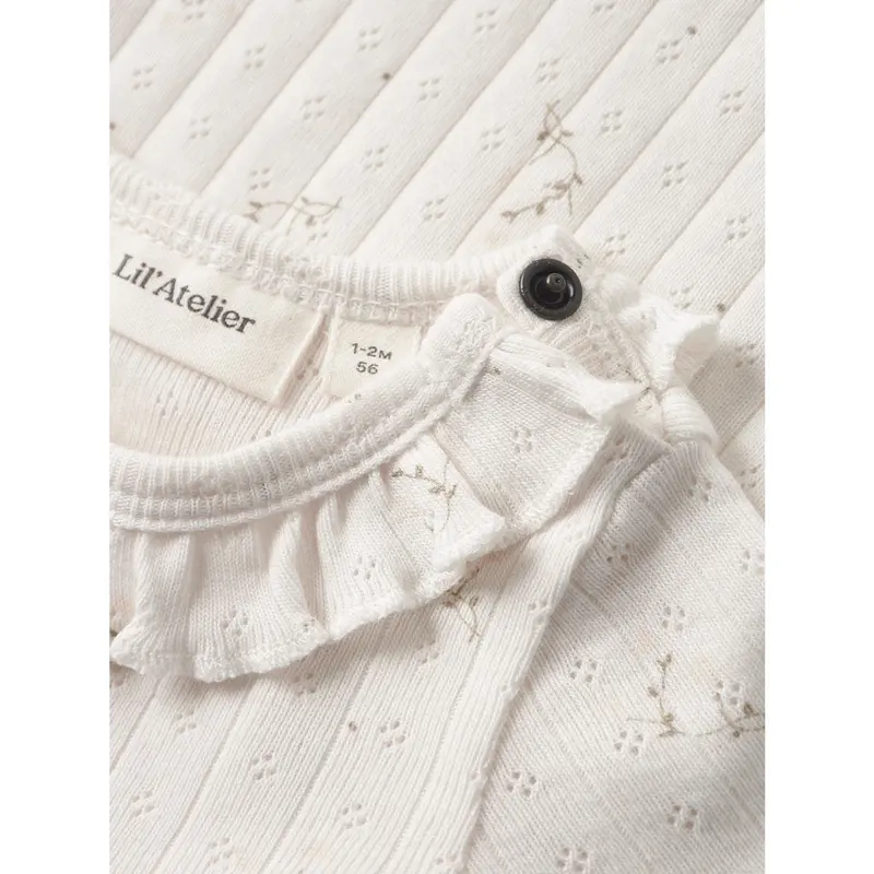 Lil'atelier Coconut Milk Flower Nbfrachello Ria Ls Slim Body Lil 2