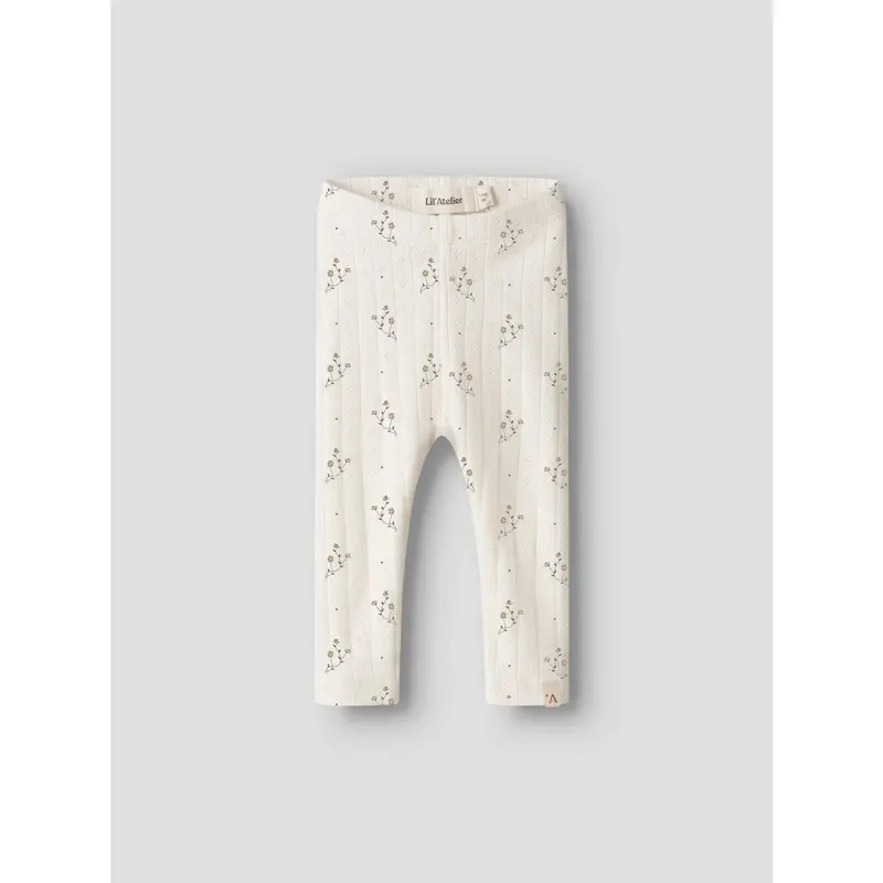 Lil'atelier Coconut Milk Flower Nbfrachello Ria Slim Leggings Lil 3