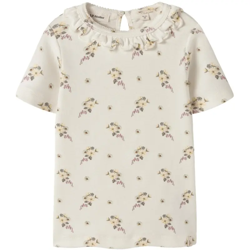 Lil'atelier Coconut Milk Flower Nmfgayo Ser Ss Slim Top Lil 1