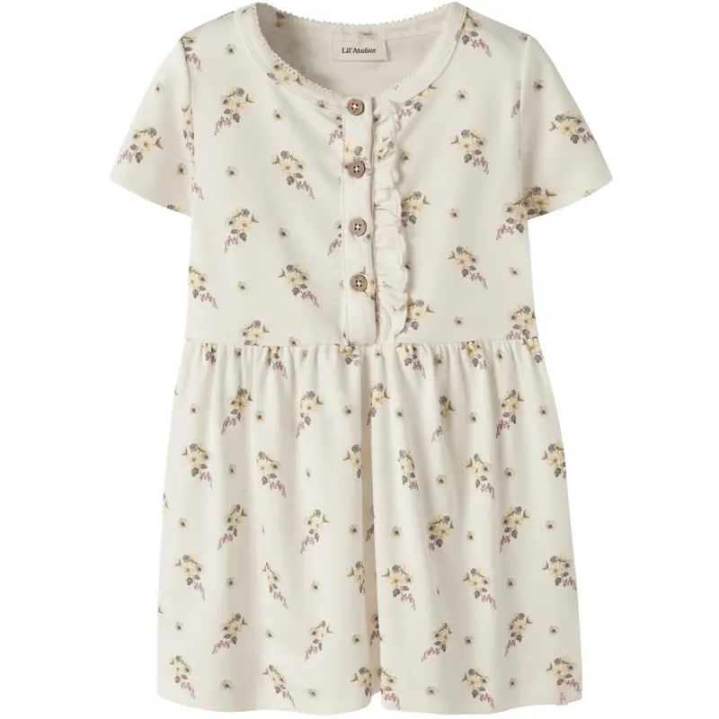 Lil'atelier Coconut Milk Flower Nmfgayo Smi Ss Kjole Lil 1