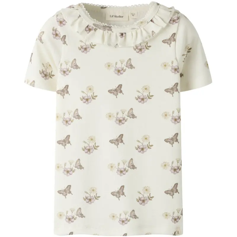 Lil'atelier Coconut Milk Flower Nmflayo Sia Ss Slim Top Lil 1