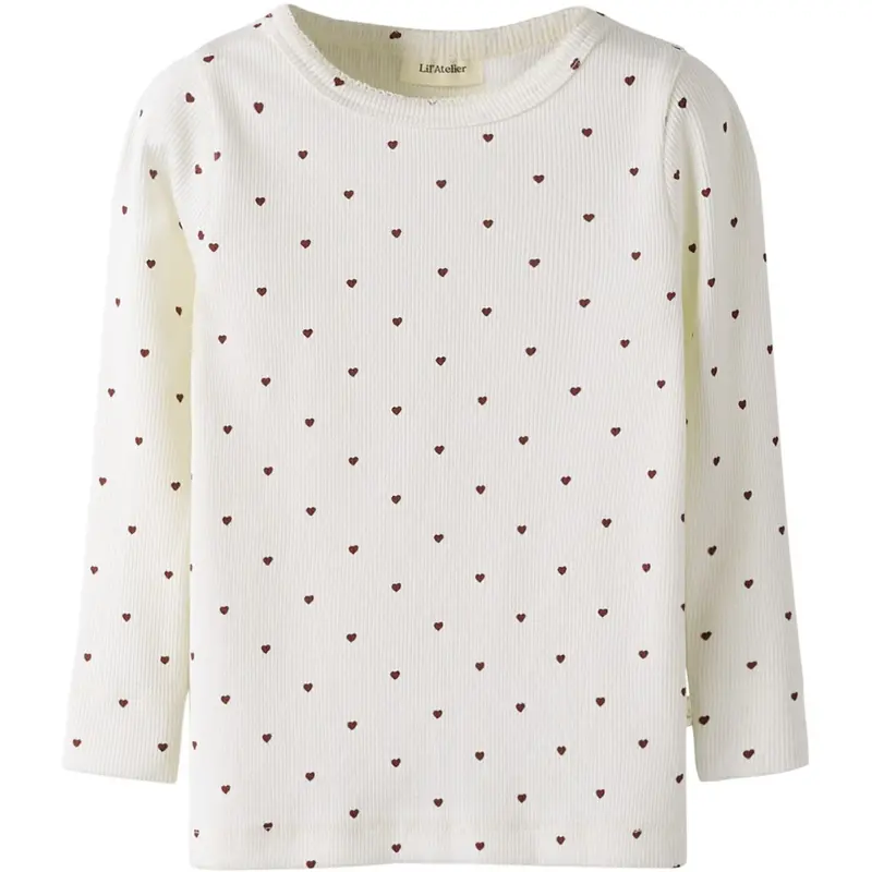 Lil'atelier Coconut Milk Heart Nmfgago Ls Slim Top Lil Noos 1