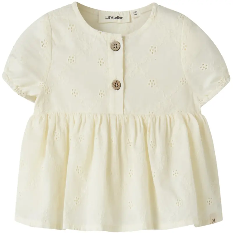 Lil'atelier Coconut Milk Nbfhosa Ss Loose Skjorte Lil 1
