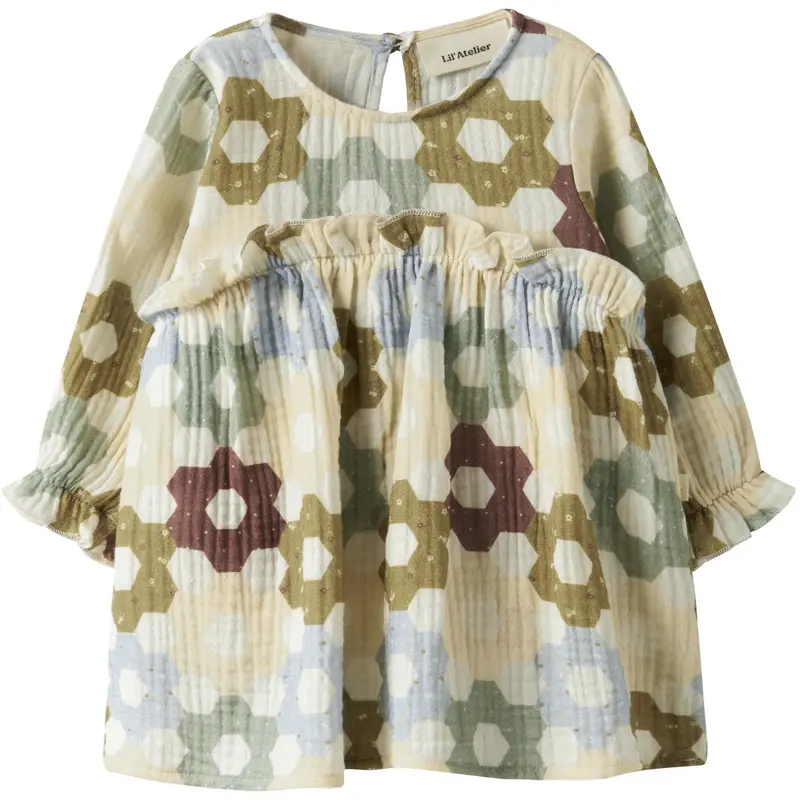 Lil'atelier Coconut Milk Nbftalia Ls Loose Body Kjole Lil 1
