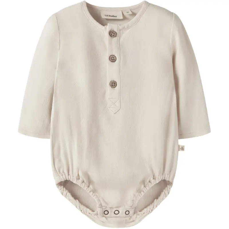 Lil'atelier Coconut Milk Nbmfreddie Ls Loose Body Skjorte Lil 1