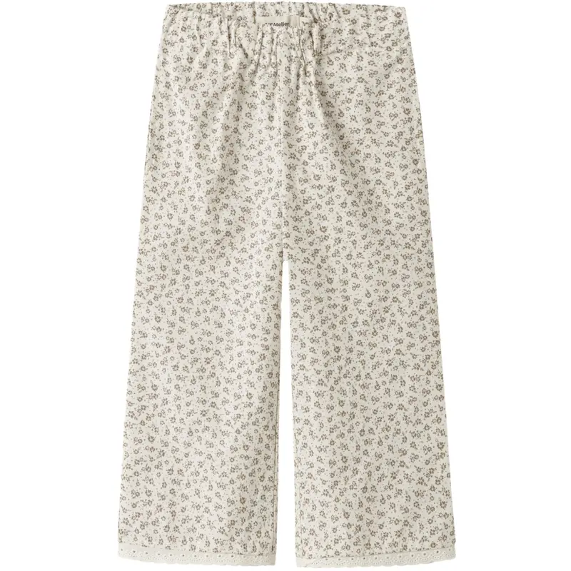 Lil'atelier Coconut Milk Nmffjola Wide Ancle Bukser Lil 1