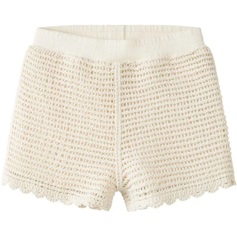 Lil'atelier Coconut Milk Nmfflora Strik Shorts Lil 1
