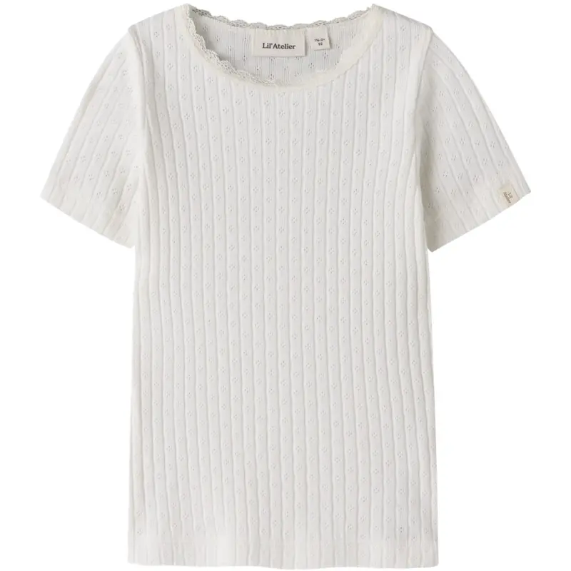 Lil'atelier Coconut Milk Nmfhaldis Ss Slim Top Lil 1
