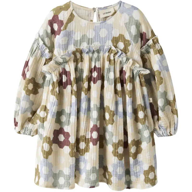 Lil'atelier Coconut Milk Nmftalia Ls Loose Kjole Lil 1