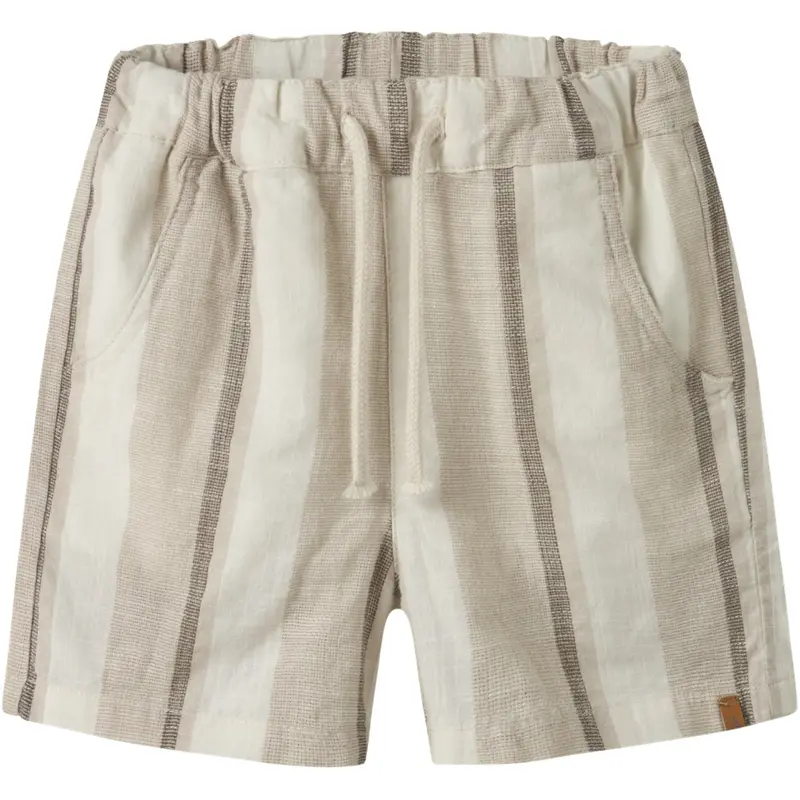 Lil'atelier Coconut Milk Nmmfibert Loose Shorts Lil 1