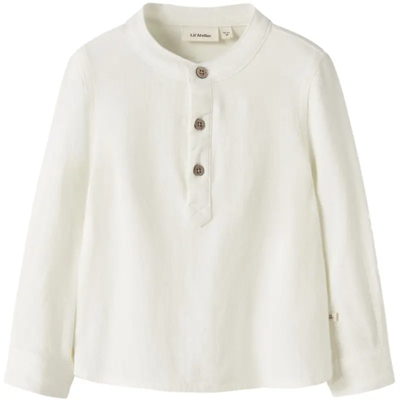 Lil'atelier Coconut Milk Nmmfreddie Ls Loose Skjorte Lil 1