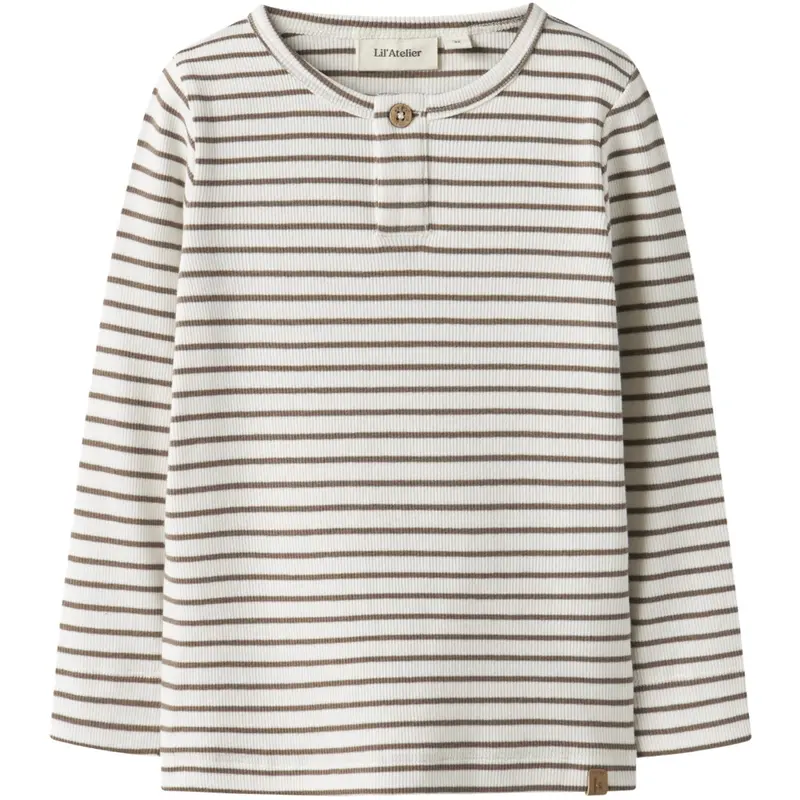 Lil'atelier Coconut Milk Nmmtonto Tor Ls Slim Top Lil 1