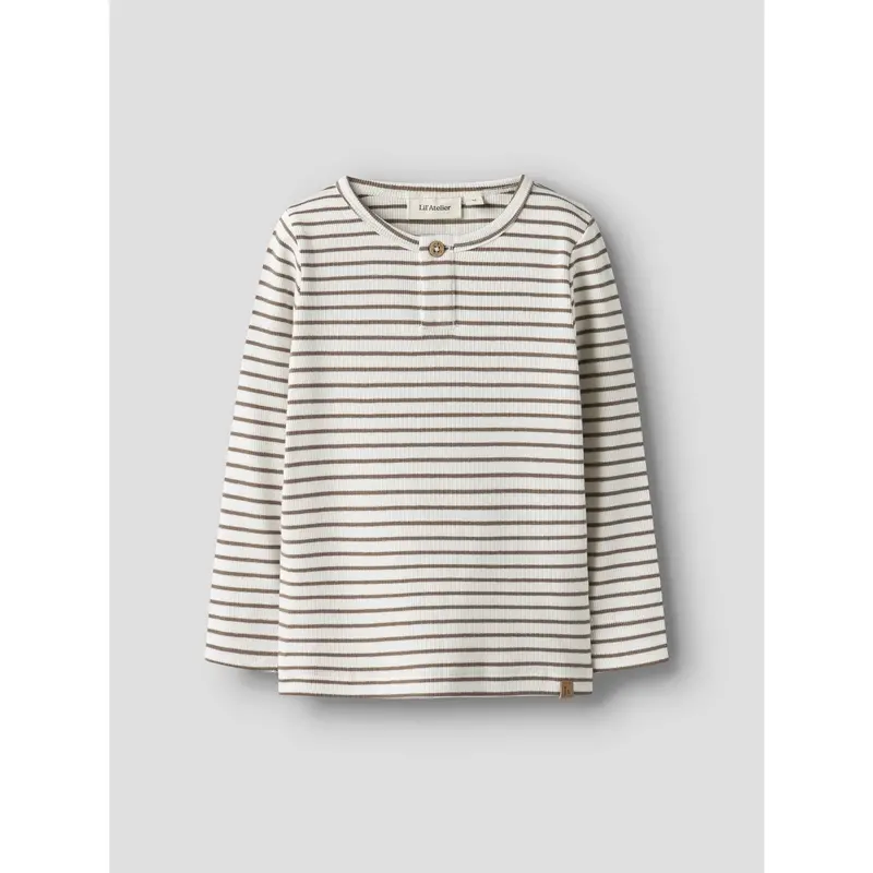Lil'atelier Coconut Milk Nmmtonto Tor Ls Slim Top Lil 3