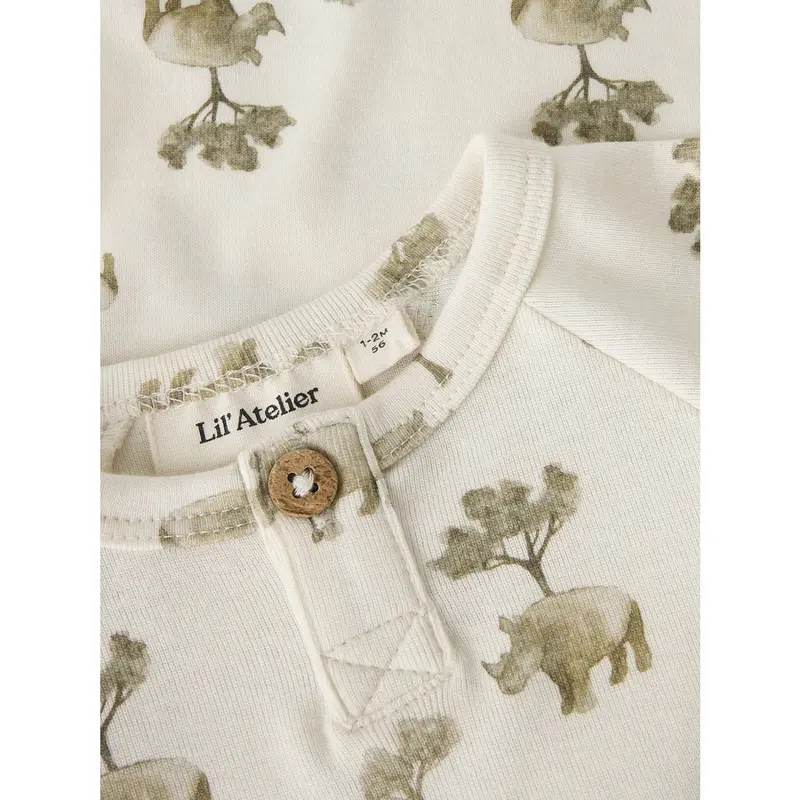 Lil'atelier Coconut Milk Rhino Nbmlayo Ls Slim Body Lil 4