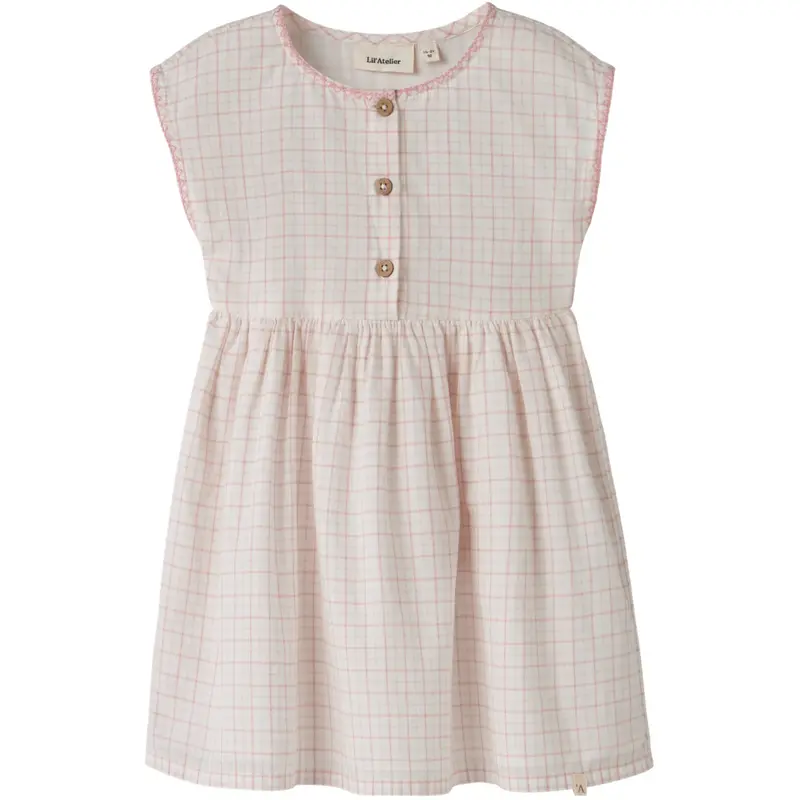 Lil'atelier Coconut Milk Rose Tan Nmfhedda Sl Kjole Lil 1