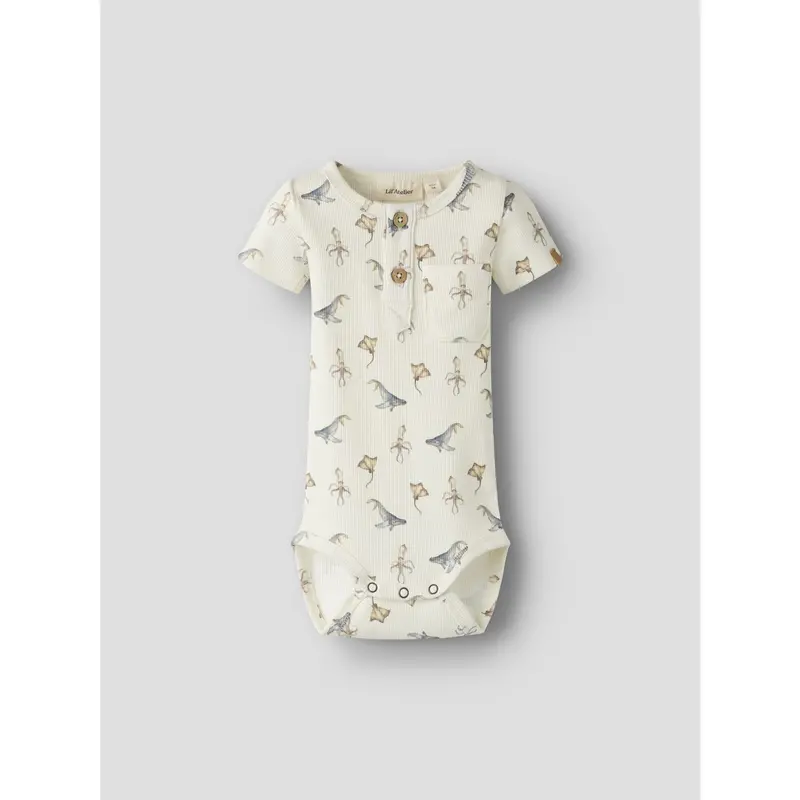 Lil'atelier Coconut Milk Sea Animals Nbmlavo Esi Ss Slim Body Lil 2