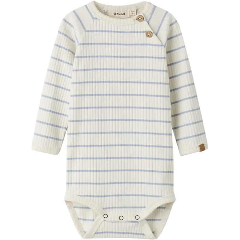 Lil'atelier Coconut Milk Zen Blue Nbmkail Ls Slim Body Lil Noos 1