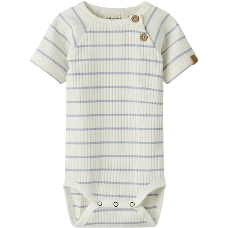 Lil'atelier Coconut Milk Zen Blue Nbmkail Ss Slim Body Lil Noos 1