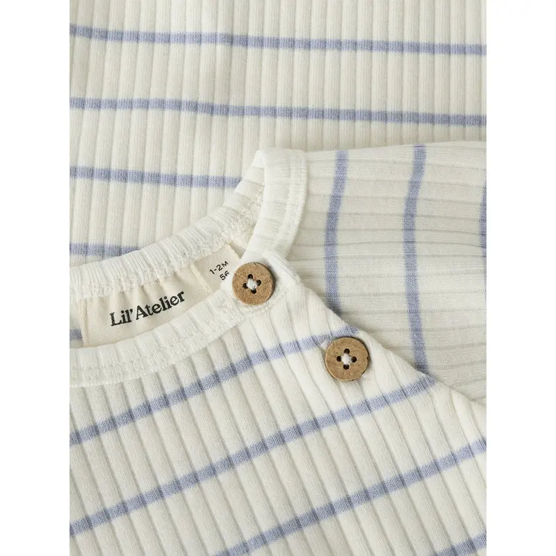 Lil'atelier Coconut Milk Zen Blue Nbmkail Ss Slim Body Lil Noos 2