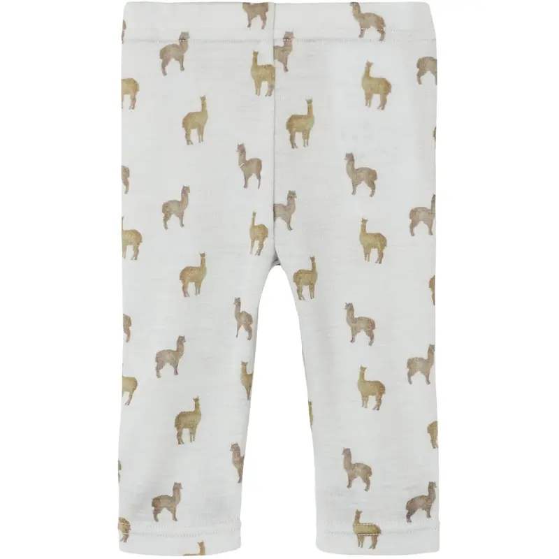 Lil'atelier Gray Dawn Lama Nbmnoel Nor Uld Slim Leggings Lil 1
