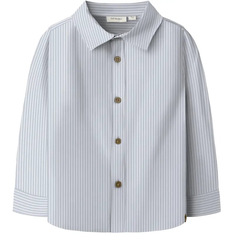 Lil'atelier Gray Dawn Nmmjesper Ls Skjorte Lil 1