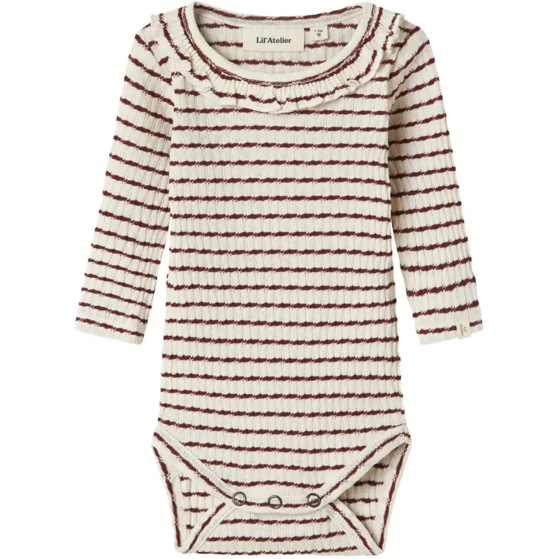 Lil'atelier Hot Chocolate Nbfosophia Ls Slim Body Lil 1