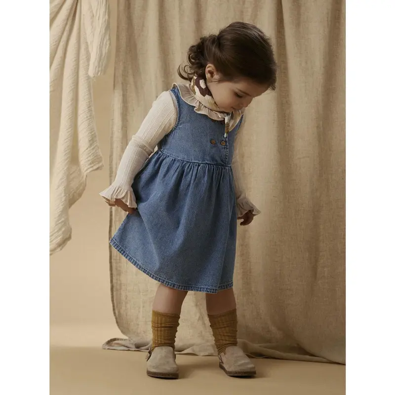 Lil'atelier Medium Blue Denim Nmftaya Sl Dnm Spencer 1166-Fd Lil 2