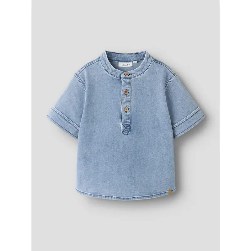 Lil'atelier Medium Blue Denim Nmmdeva Ss Loose Dnm Skjorte 2024-Es Lil 2