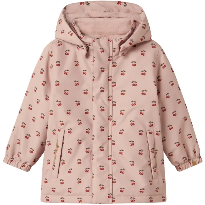 Lil'atelier Misty Rose Cherry Nmflasnow10 Jkt Fo Aop1 Lil 1