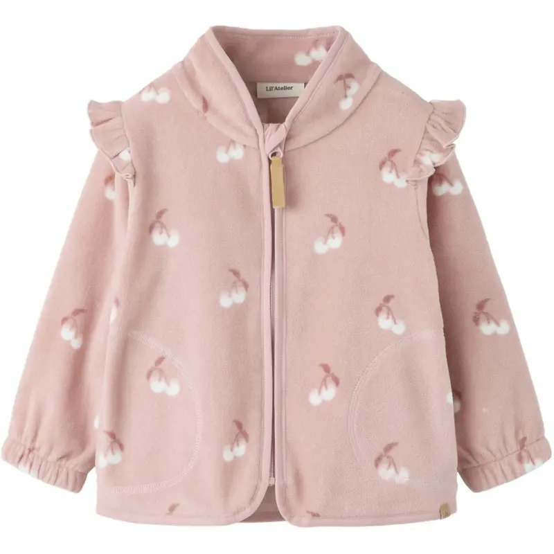 Lil'atelier Misty Rose Cherry Nmflaspektra Fleece Jakke Fo Lil 1