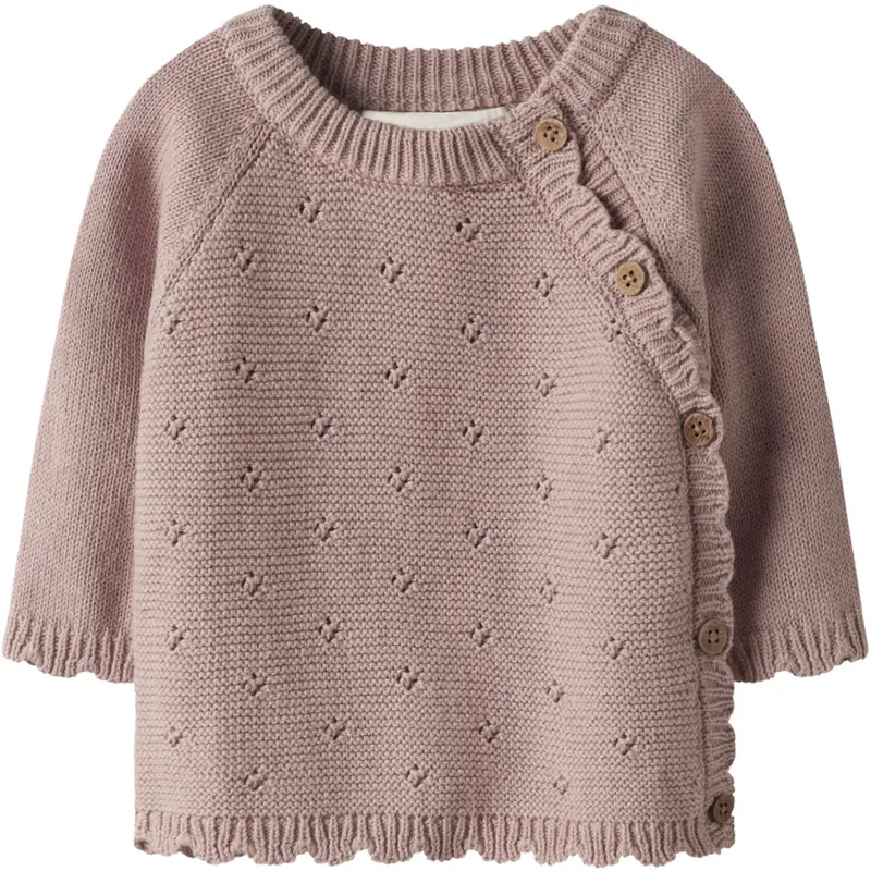 Lil'atelier Misty Rose Nbflaguna Ls Slå-Om Strik Lil Noos 1