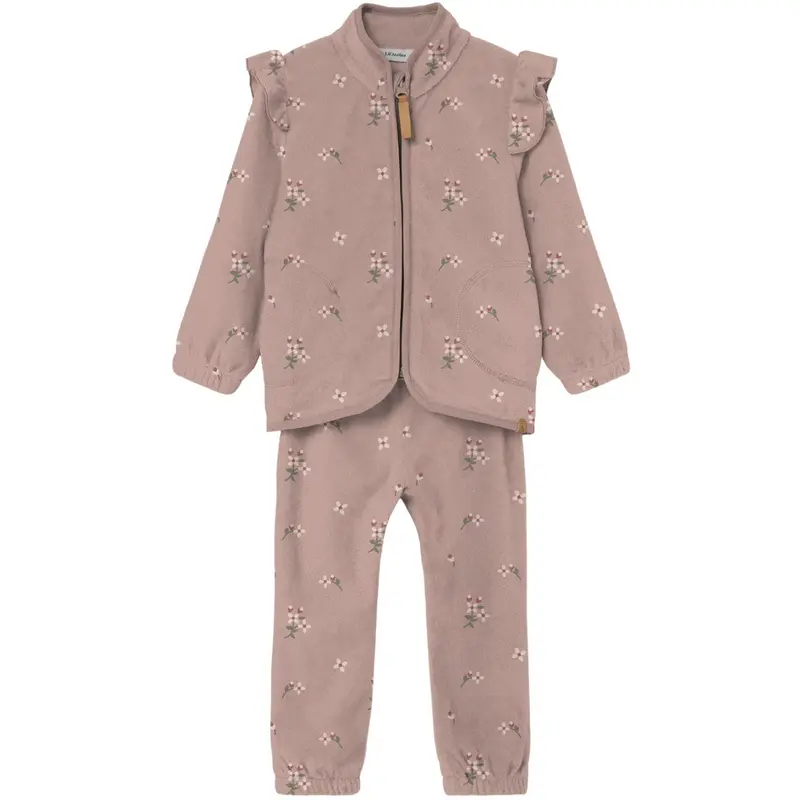 Lil'atelier Misty Rose Nmflaspektra Fleece Sæt Aop Lil 1